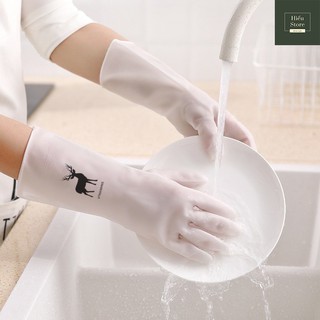 Găng tay Hươu Chống nước Chất liệu cao su Cao cấp, Siêu dày, siêu dai bảo vệ bàn tay