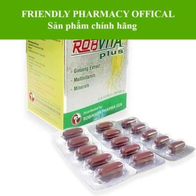 Viên uống Robvita plus –  Bổ sung vitamin tăng cường thể lực, tăng sức đề kháng, giảm mệt mỏi, suy nhược cơ thể (50v)