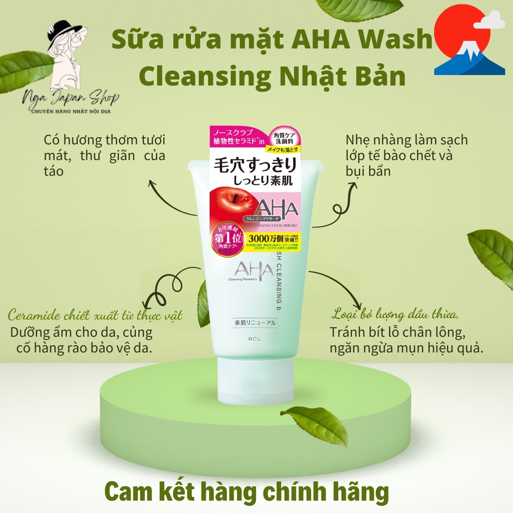 Sữa rửa mặt AHA Wash Cleansing