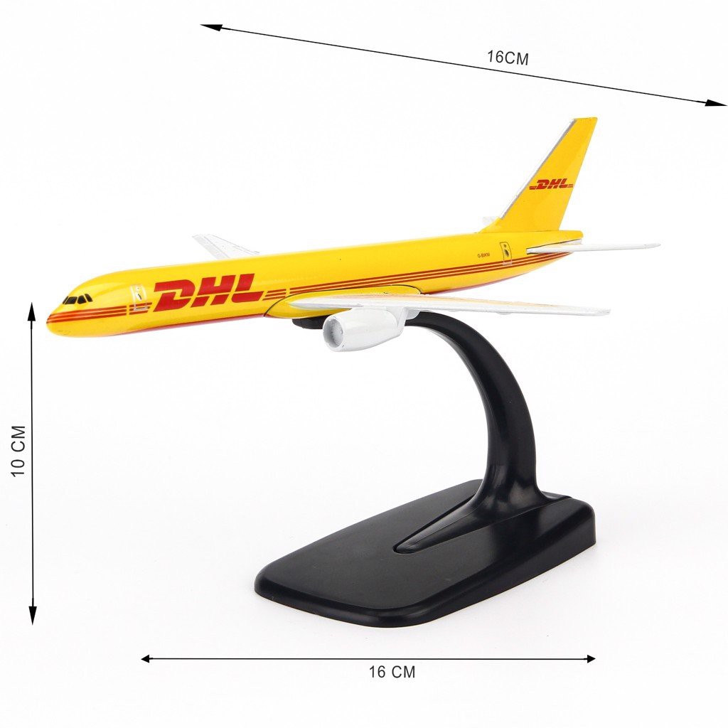 Mô hình máy bay DHL Boeing B777 16cm Everfly