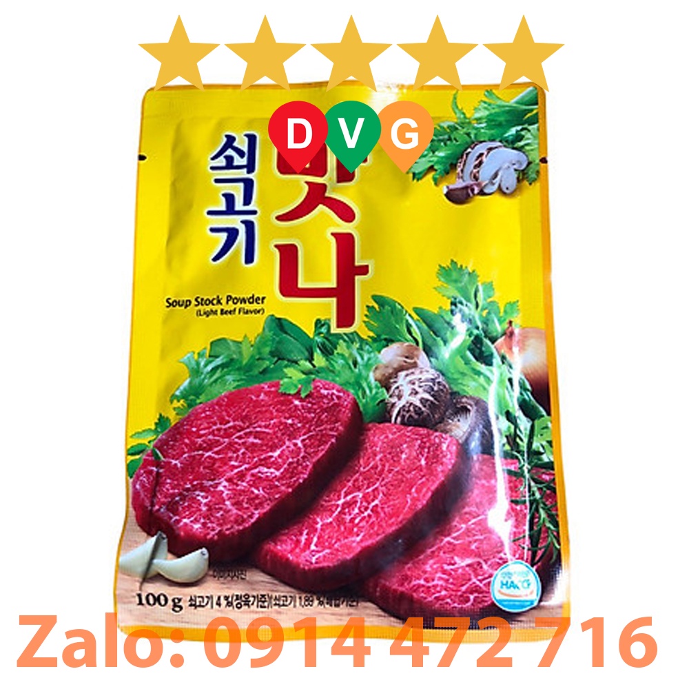 Hạt Nêm Thịt Bò Daesang Hàn Quốc 100g