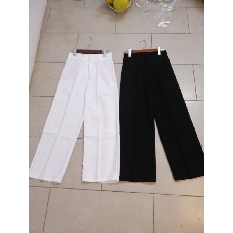 Quần Ống Rộng - QUẦN CULOTTES NỮ ỐNG SUÔNG DÀI CẠP TO 2 KHUY