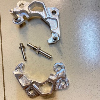 Pát BAS nhôm CNC cho Exciter 150 heo zin, gắn đĩa 267mm " full phụ kiện "