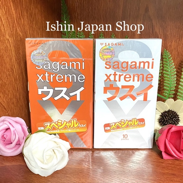(Siêu mỏng) Bao Cao Su Siêu mỏng ôm sát cao cấp 10 chiếc Sagami Xtreme Orange - Nhật Bản