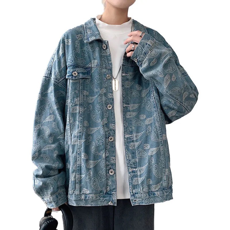 Áo Jacket Jean Unisex họa tiết PANDANA