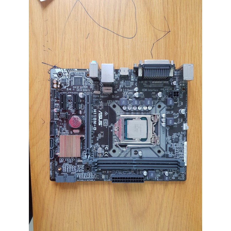 Combo main Asus H110M-D + CPU i3 7100 hàng thanh lý nét sáng đẹp