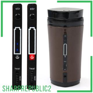 Self Stirring Coffee Tea Lazy Mug Automatic Stir USB Cable Mixing Cup Black