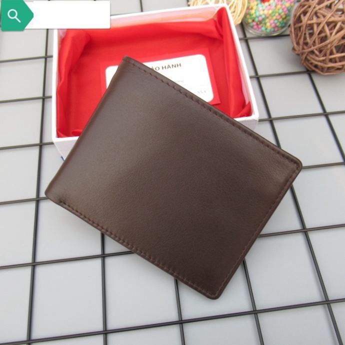 Ví Nam Da Thật 100% | Bóp Ngang Da Nam Tặng Kèm Hộp Cao Cấp | TRONBO Saka.Shop99