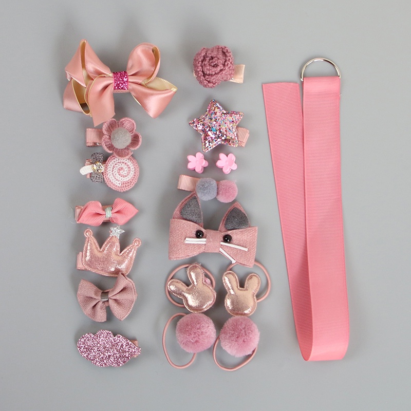 Bộ 18 Kẹp Tóc Hình Vương Miện Cho Bé Gái