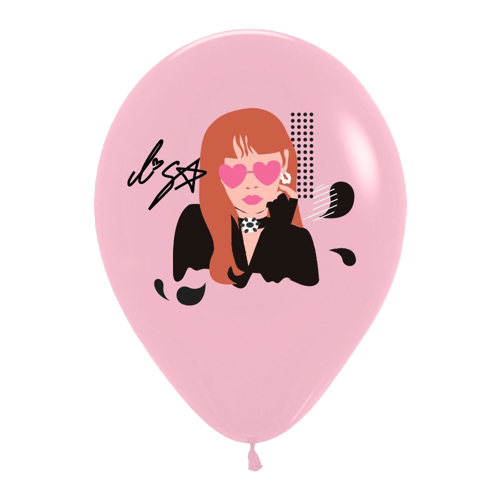 Set 10 Bong Bóng 12 Inch In Hình Nhóm Nhạc Blackpink Xinh Xắn