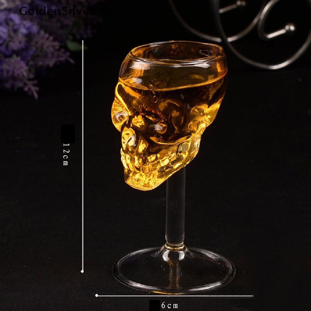 [Goldsilver] Ly Uống Rượu Cao Hình Đầu Lâu Chiến Binh Xương