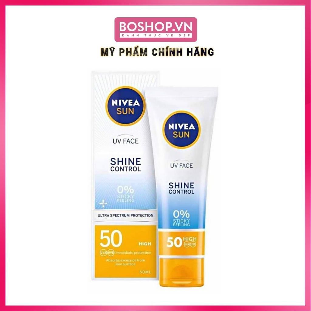 Kem Chống Nắng Nivea Sun UV Face Shine Control SPF50 High 50ml