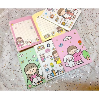 Sổ tay cô gái cute A6 phong cách Hàn Quốc