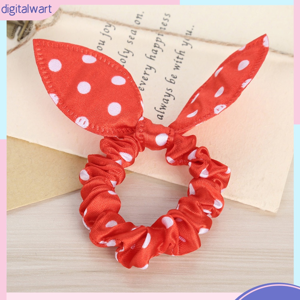 Set 10 Dây Buộc Tóc Tai Thỏ Đáng Yêu Cho Bé Gái