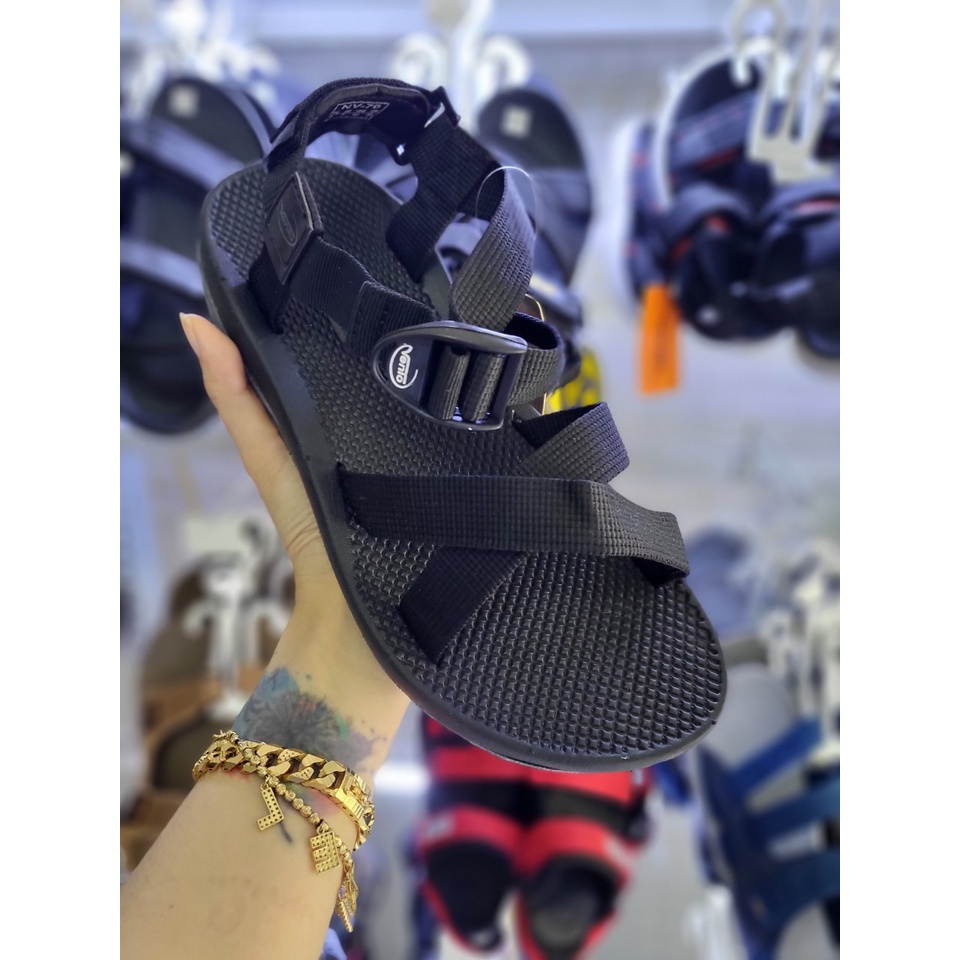 Giày sandal Nam VENTO kiểu xỏ ngón quai dây có thể rút được sao cho vừa bàn chân NV65