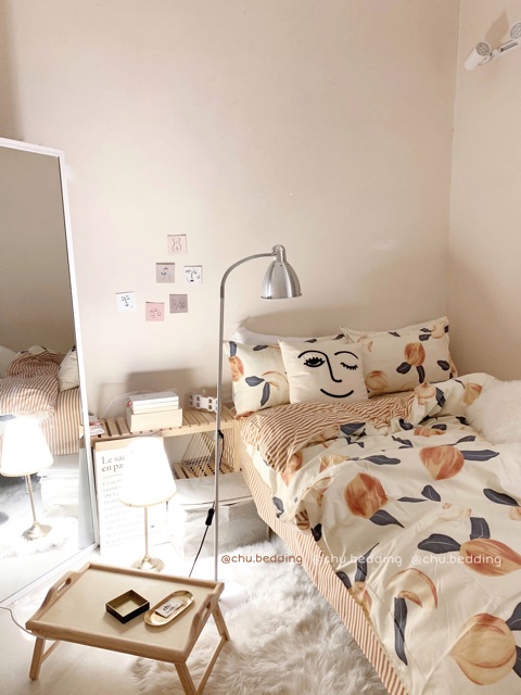 Bộ chăn ga gối poly cotton: quả đào 🍑 | BigBuy360 - bigbuy360.vn