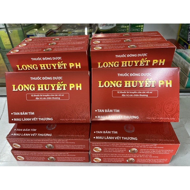 Long Huyết PH - tan vết bầm tím, mau lành vết thương( hộp 24 viên) ( CAM KẾT CHÍNH HÃNG ) | BigBuy360 - bigbuy360.vn