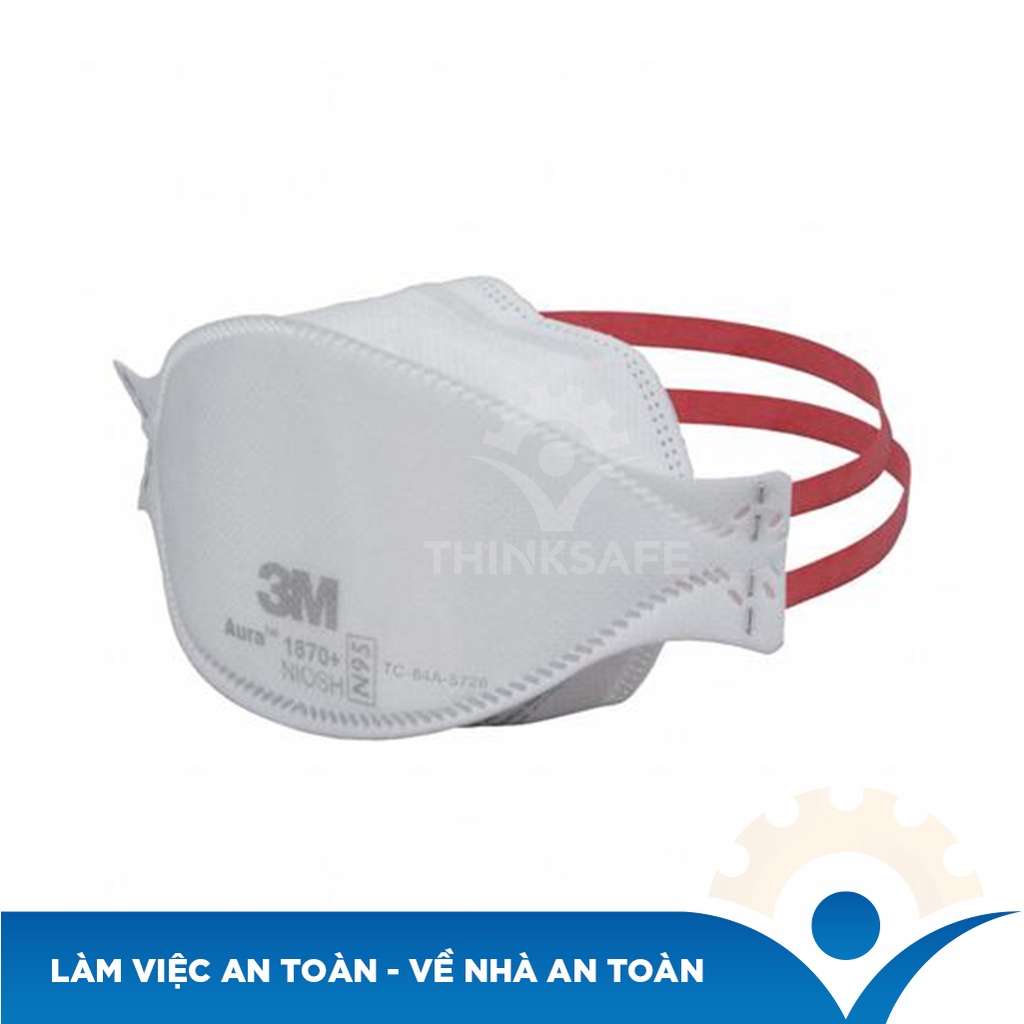 Khẩu trang N95 3M 1870+ dùng trong phẩu thuật đạt chuẩn N95 và P2, chống bụi, phòng độc, phòng dịch - Thinksafe