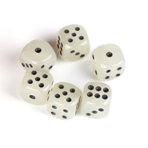 Xí ngầu xúc xắc dạ quang 14mm, phát sáng trong đêm độc đáo & tiện dụng