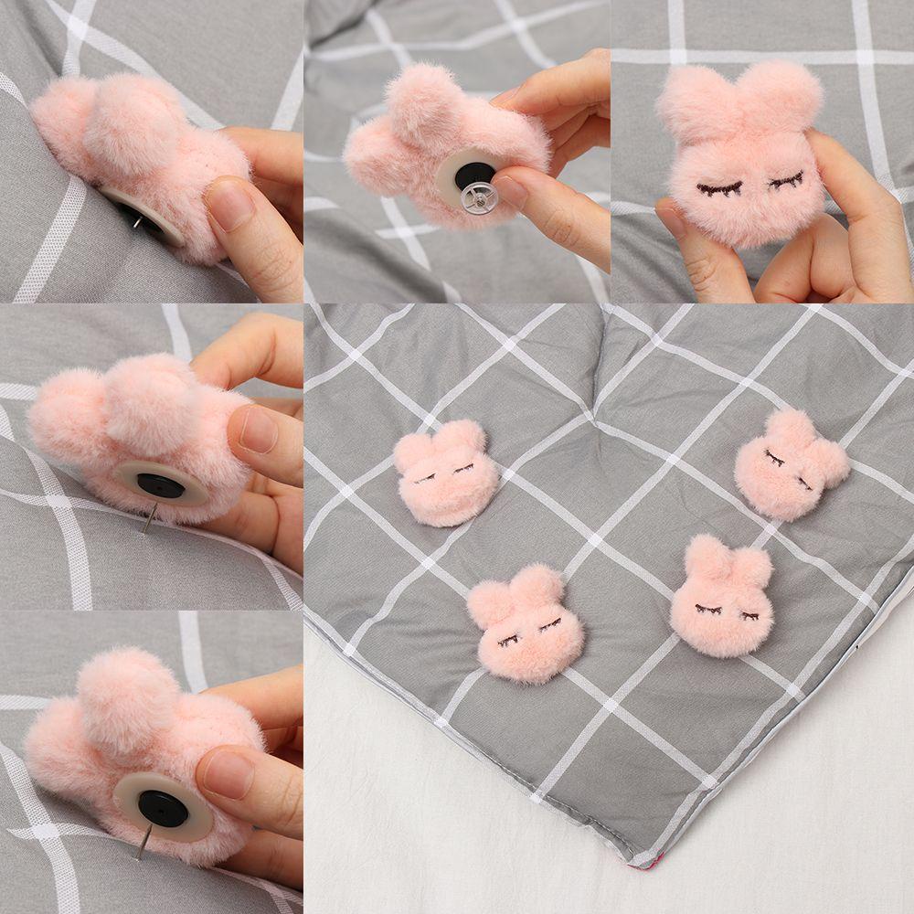 Bộ 4 Kẹp Cố Định Ga Trải Giường Hình Thỏ Dễ Thương Chống Trượt