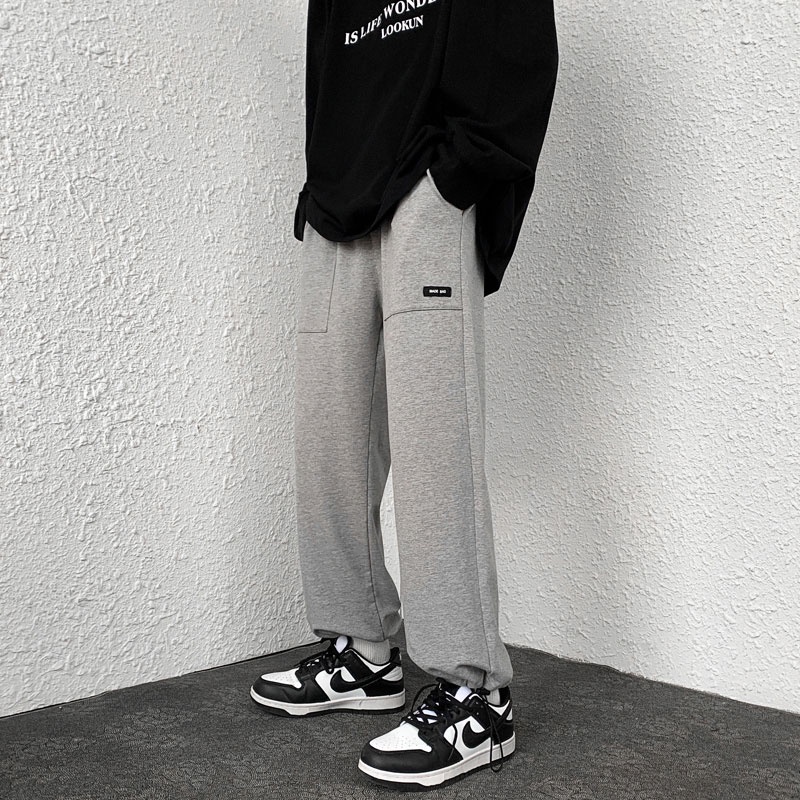 Quần Thể Thao Ống Suông Phối Dây Rút Cá Tính Dành Cho Nam