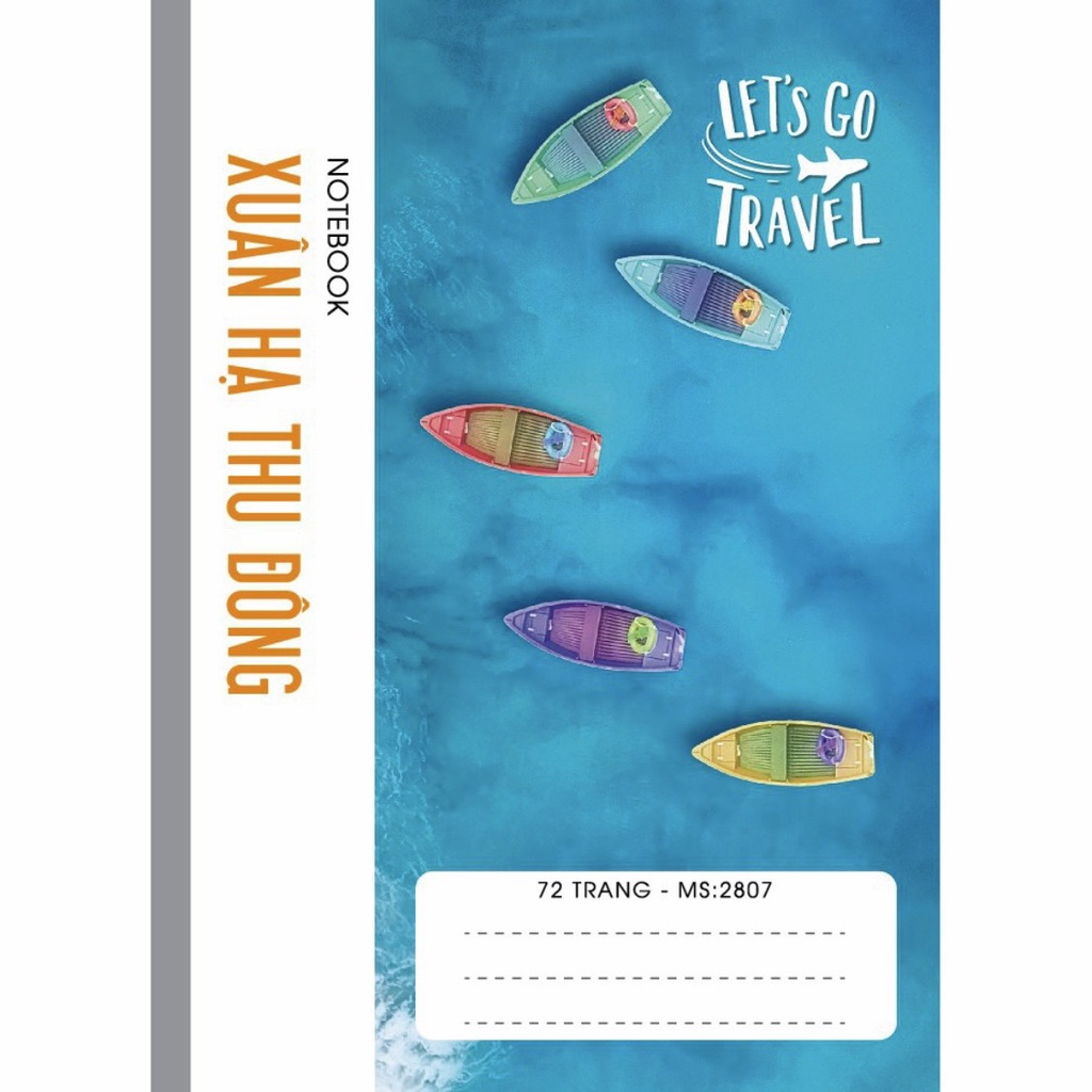 HẢI TIẾN Vở kẻ ngang Xuân Hạ Thu Đông 120 trang - Lốc 10 quyển