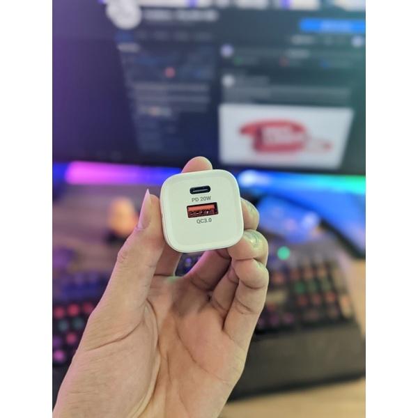 Củ sạc nhanh 2 cổng 38W DRAPOW ! Sạc nhanh cho cả android và Ip