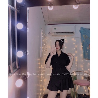 SET VÁY ÁO VEST LỆCH TÀ [ BIGSIZE 60-90KG ]