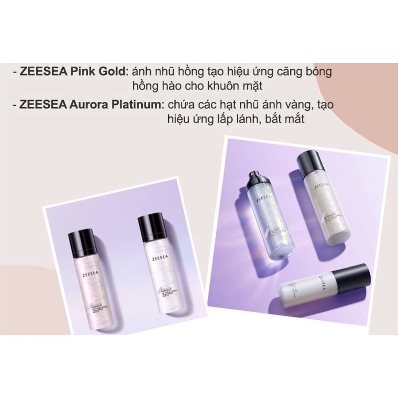 SĂN SALE⚡️Xịt trang điểm, khóa lớp makeup ZEESEA tạo hiệu ứng bóng lâu trôi 50ml & 100ml - Logod.m | BigBuy360 - bigbuy360.vn