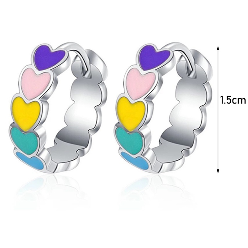 Tmdbyx Khuyên Tai Hình Trái Tim Bằng Nhựa Epoxy 925 Thời Trang Ngọt Ngào Cho Bạn Gái