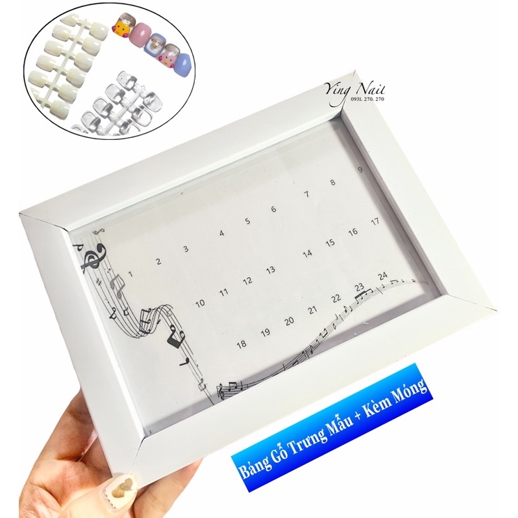 Bảng Gỗ Trưng Mẫu + Kèm Móng