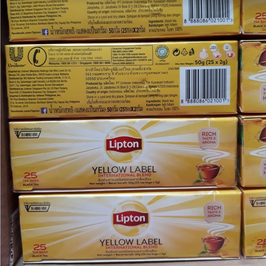 LIPTON NHÃN VÀNG 25 GÓI