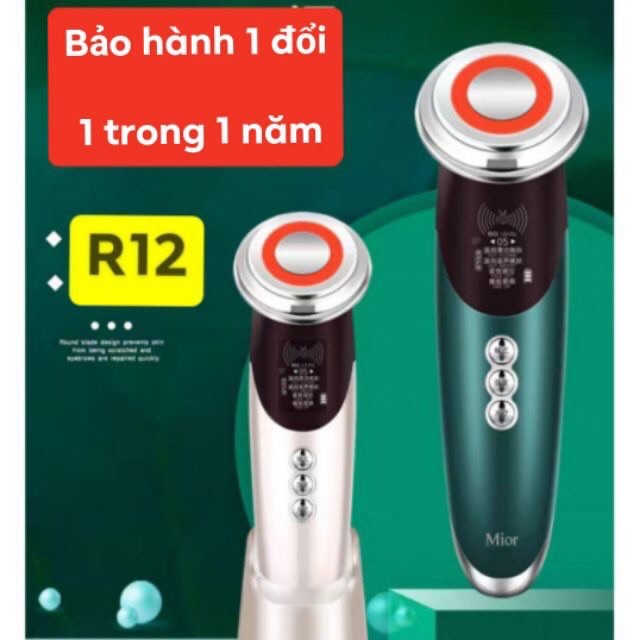 ( Bảo hành 1 năm chính hãng , Có sẵn) Máy chăm sóc da mặt Mior R12 Tặng đế (tặng nước và bông tẩy trang nội địa) | BigBuy360 - bigbuy360.vn