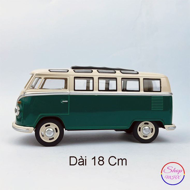 Xe mô hình sắt Volkswagen Bus 1967 TẶNG KÈM BIỂN SỐ tỉ lệ 1:24 hãng MZ