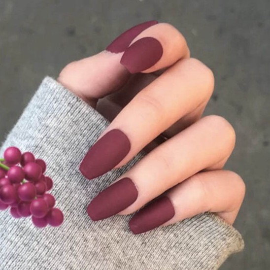 Set 24 Móng Tay Giả Dáng Dài Chất Lượng Cao