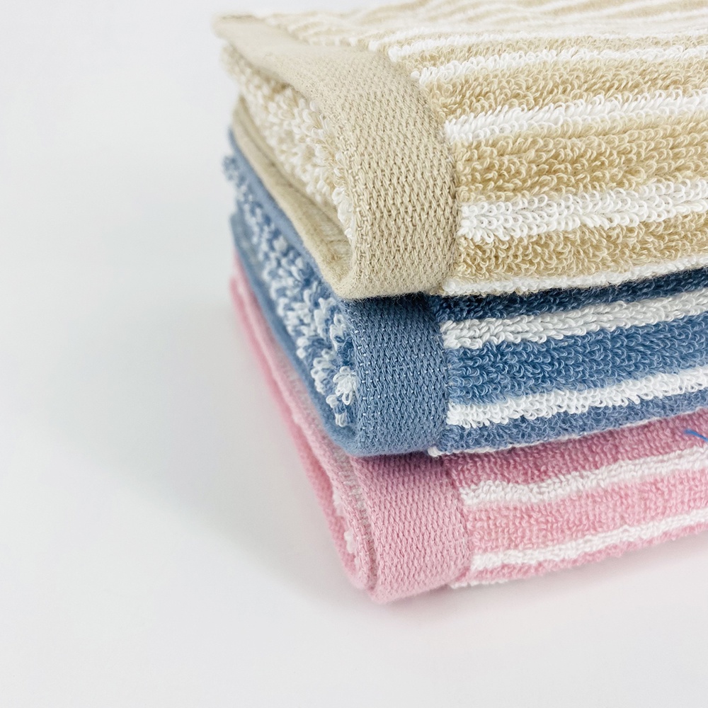 Khăn Tay Cotton Cao Câp Sọc Dọc Thiện Phú 34*34*54g, Khăn Đa Năng S379 Bông Sợi Tự Nhiên Thấm Nước Tốt
