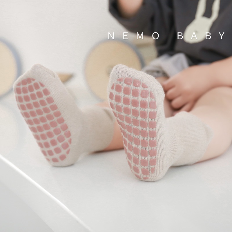 Tất cho bé trai bé gái, Set 5 đôi tất Nemo Baby chống trơn trượt cho bé T02