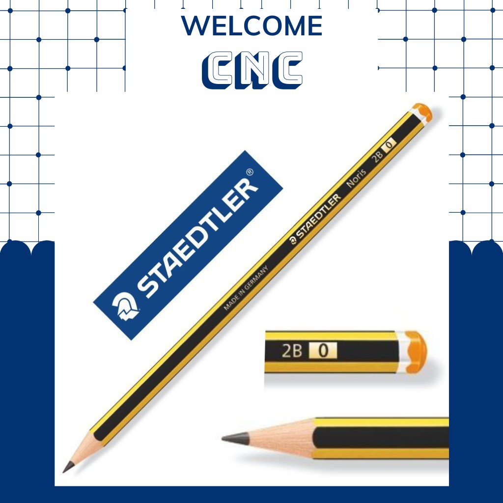 Bút chì đức Staedtler 2B HB cho học sinh, Bút chì gỗ cao cấp nhập khẩu Đức