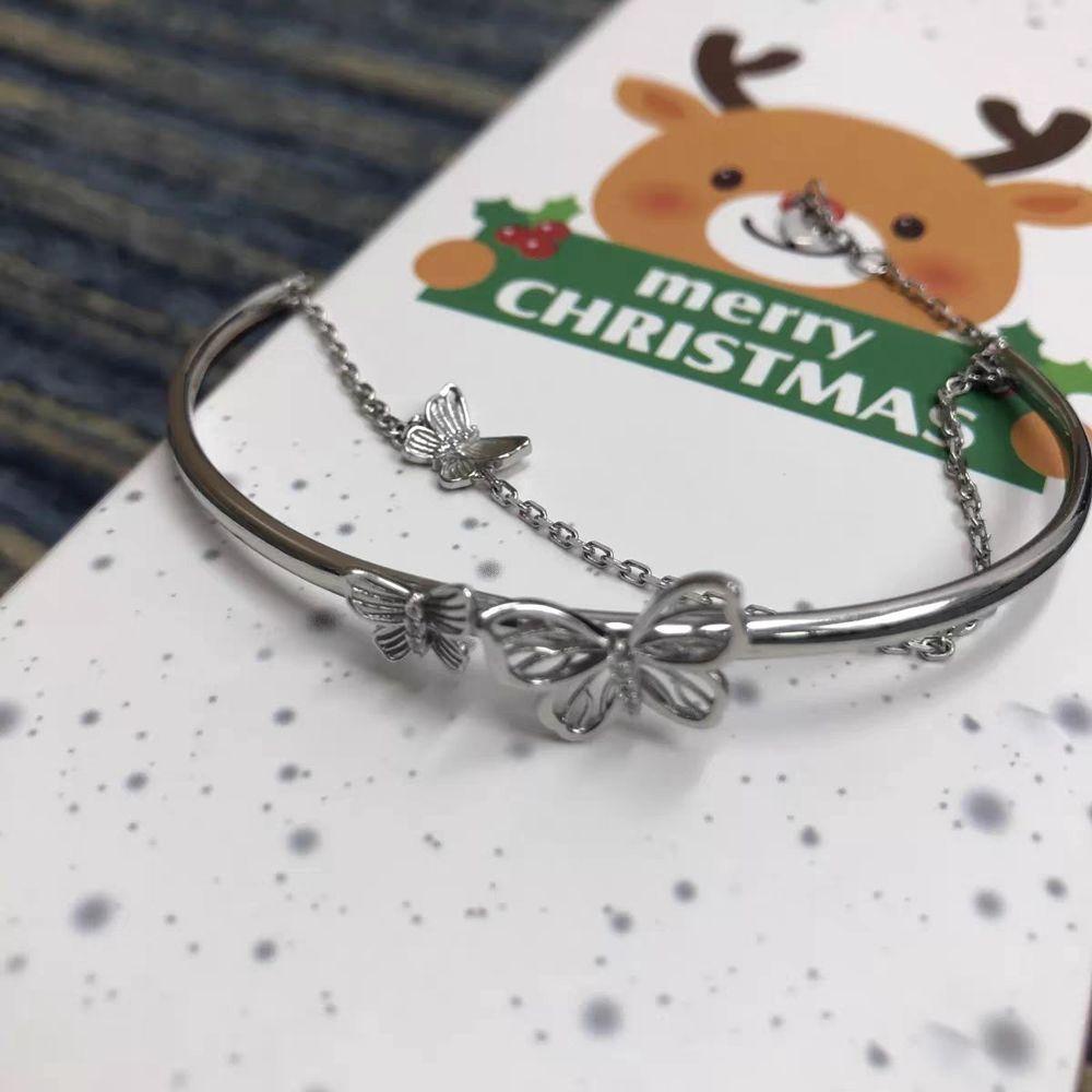 Vòng Tay VANES1 Hai Lớp Mặt Hình Bướm Thời Trang Cổ Điển Cho Nữ