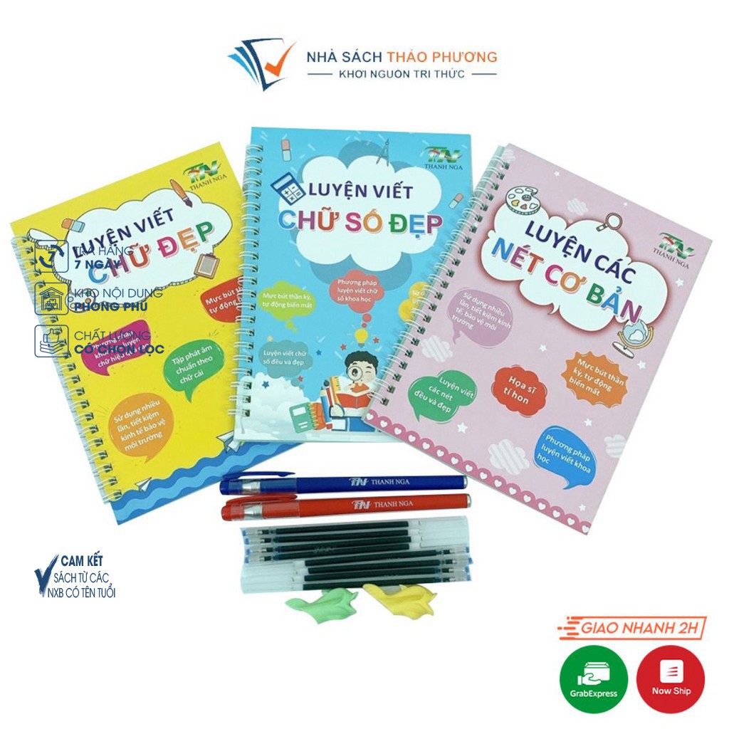Sách – Bộ 3 vở luyện viết Thanh Nga - Nhà sách Thảo Phương | BigBuy360 - bigbuy360.vn