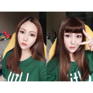 Tóc mái ngố dày - mái ngang