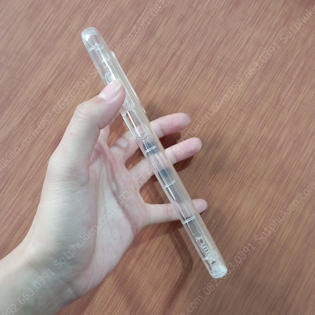 Ốp lưng Xiaomi Redmi K30/K30 Pro/K30 Pro Zoom dẻo trong suốt cao cấp có viền cam, cạnh chống sốc bền đẹp