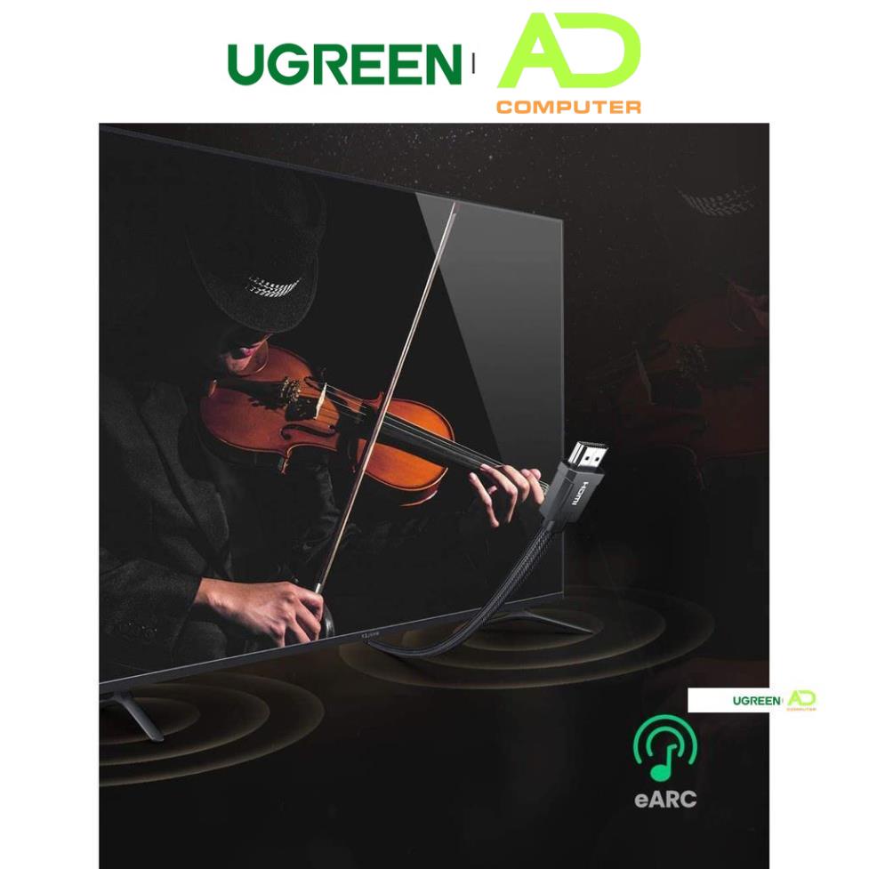 Cáp HDMI 2.1 độ phân giải 8K/60Hz dài 1-2m UGREEN HD135 - Hàng phân phối chính hãng - Bảo hành 18 tháng