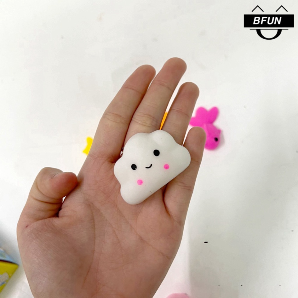 Bộ (8 CON) SQUISHY MOCHI - Mochi Hình Thú Cute, Dẻo, Có Hộp Cho Từng Con - Đồ Chơi Trẻ Em BFUN
