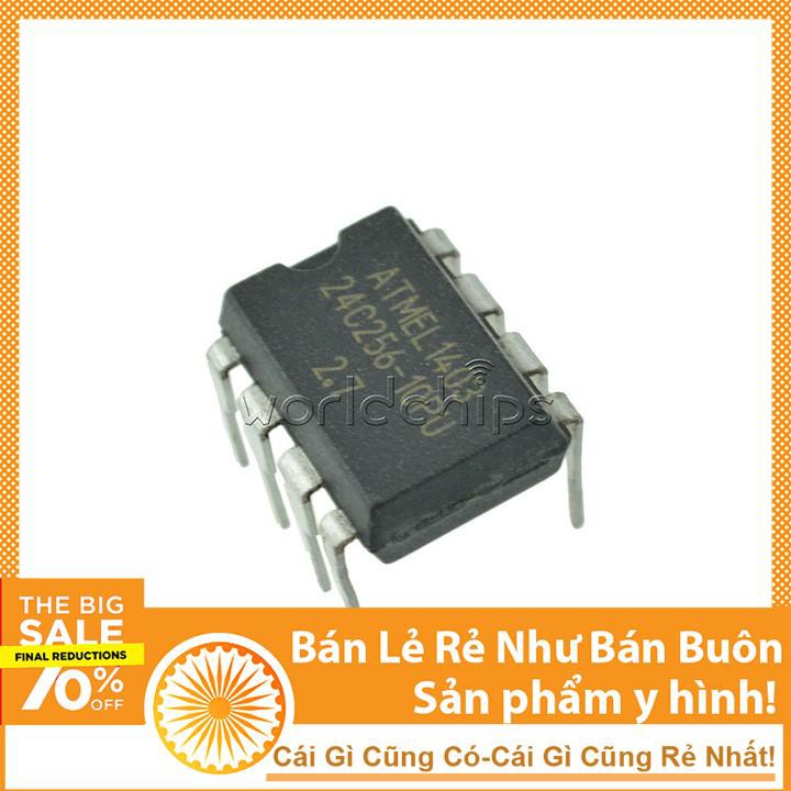 Linh Kiện IC AT24C256 DIP8 256K 2.7-5.5V Giá Rẻ