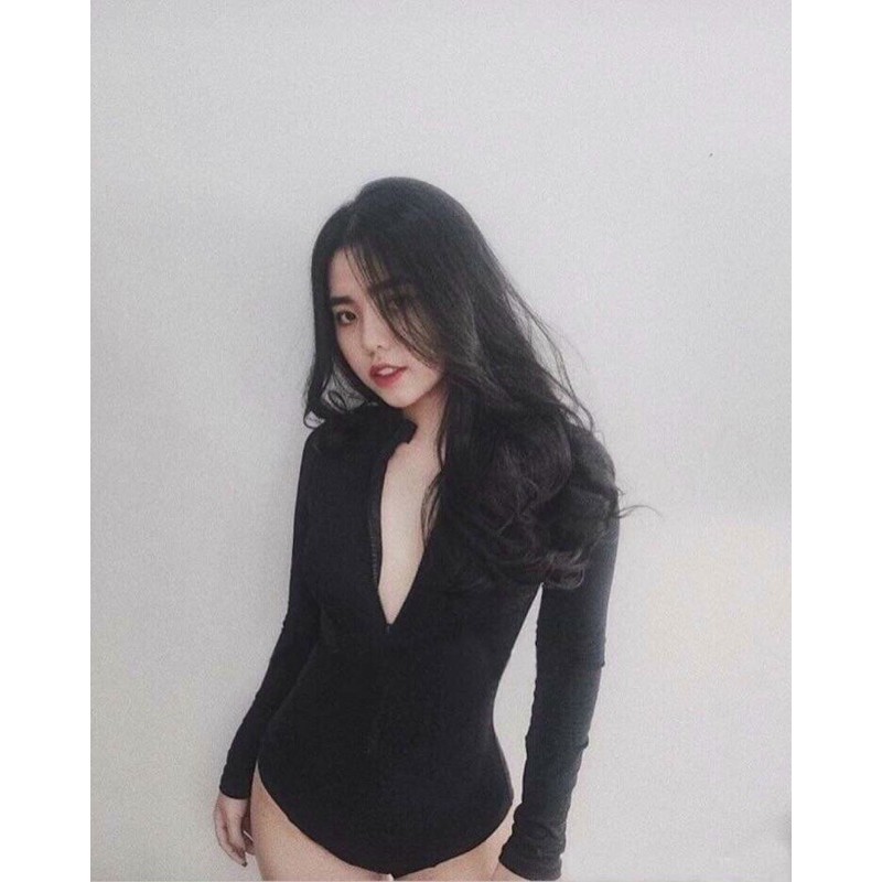 [Hàng Sẵn ] bộ bơi body tay dài khoá kéo