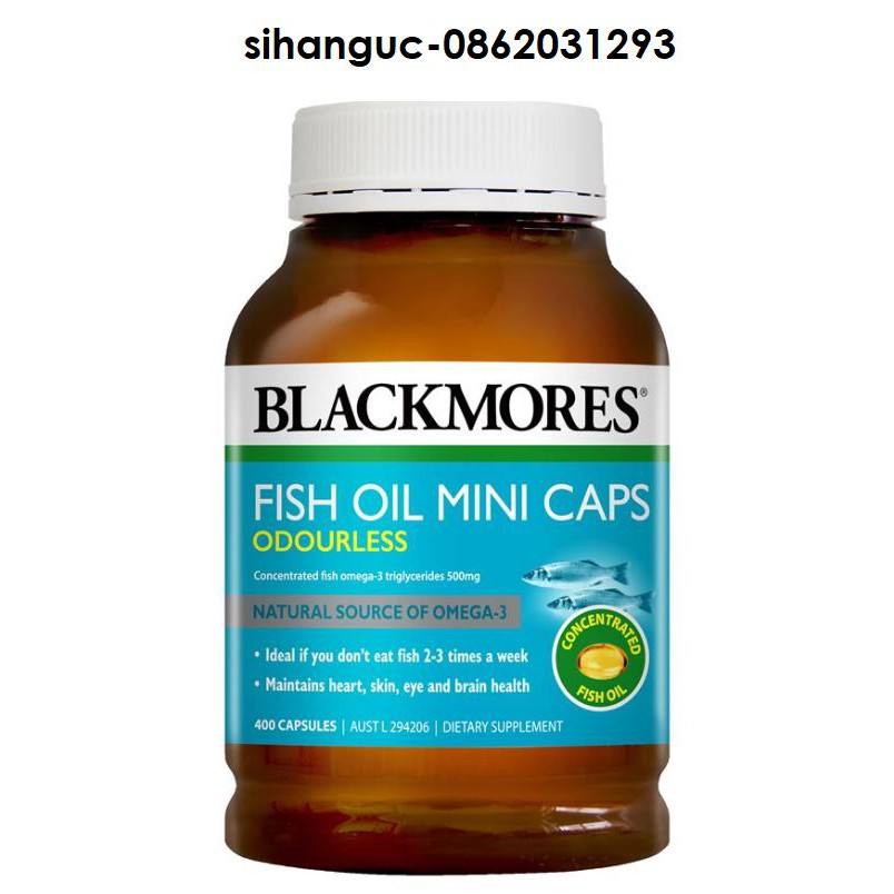 Dầu cá Fish Oil minicap 1000 mg Blackmores hàng nội địa Úc
