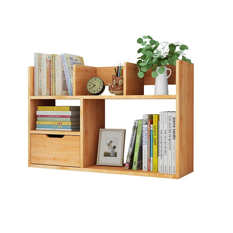 Kệ sách gỗ mini nhiều ngăn để bàn làm việc, bàn học (KS-94) | BigBuy360 - bigbuy360.vn