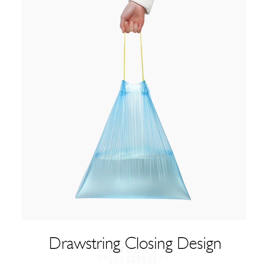 15 Cái / cuộn Dây rút dày cầm tay  Túi đựng rác dây rút