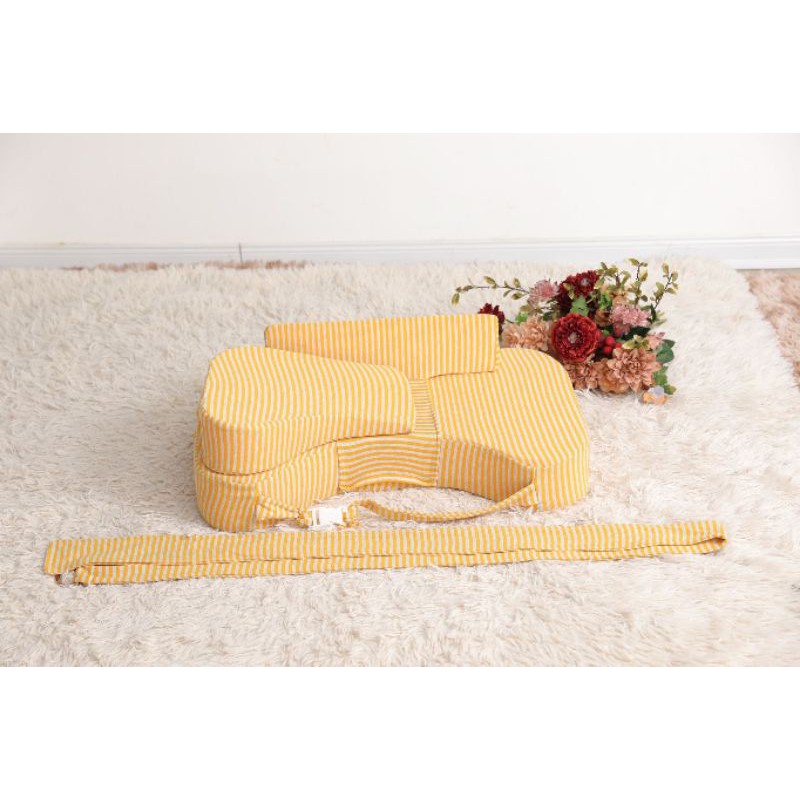 [HÀNG CHÍNH HÃNG] Gối chống trào ngược 15 độ Babylux - phiên bản cho bé nằm bú+ hỗ trợ bế bé ( mã BL10)